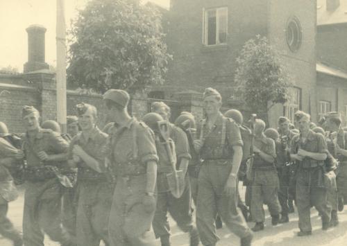 Enheder-fra-Den-Danske-Brigade-ankommer-til-Thisted.-Maj-1945